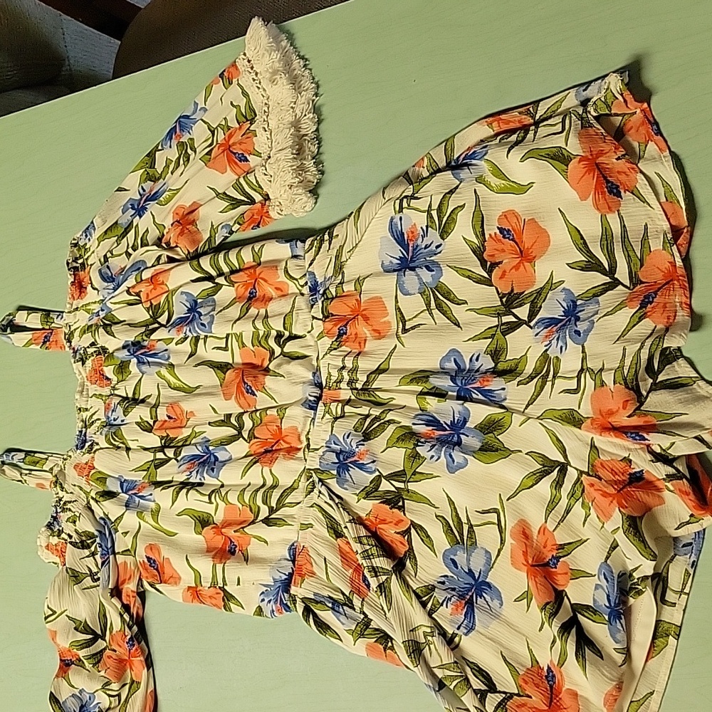 Takara girls floral romper.